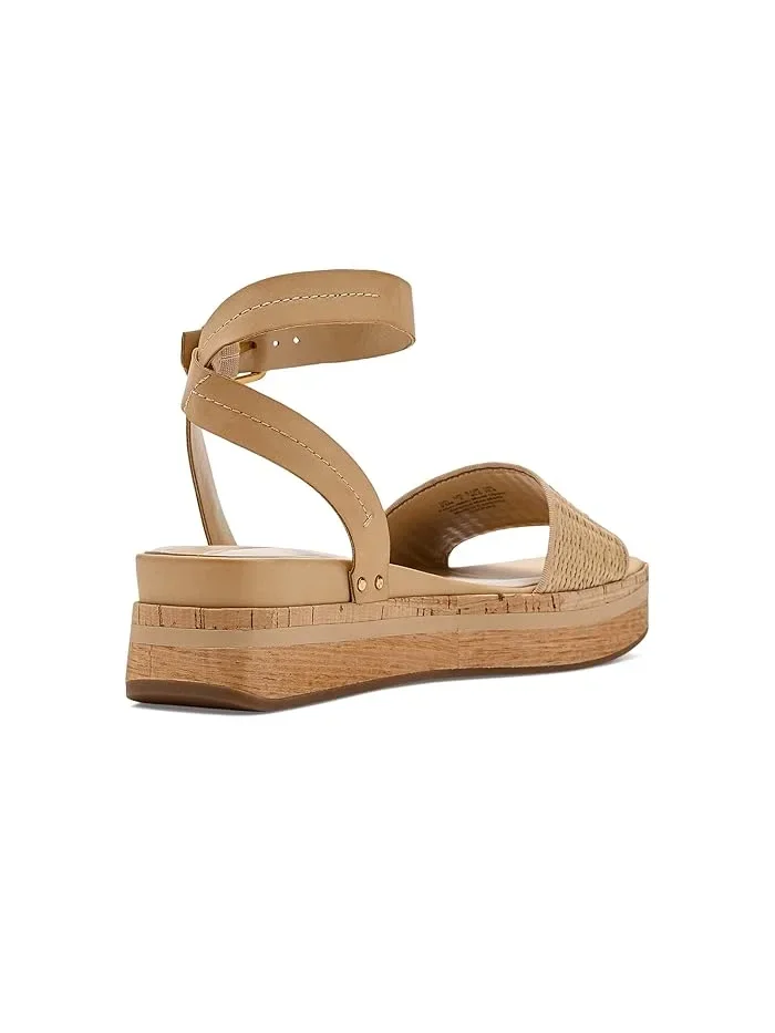 Сандалии на платформе L-Hava2 Strappy Sandals Franco Sarto — изображение 3 из 4, бежевый