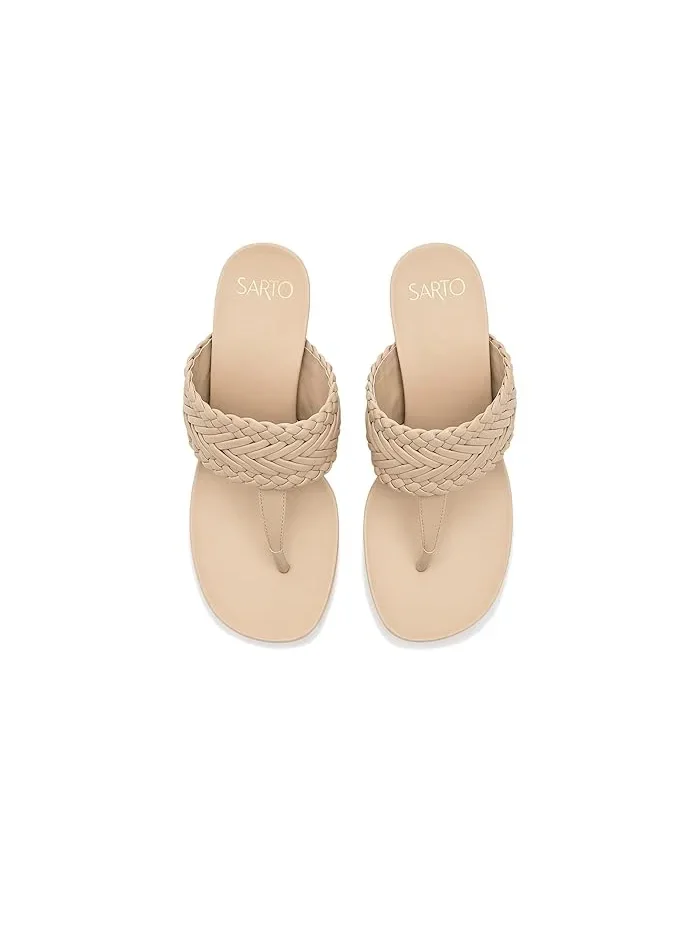 Босоножки с каблуком Talea Thong Franco Sarto — изображение 2 из 4, коричневый
