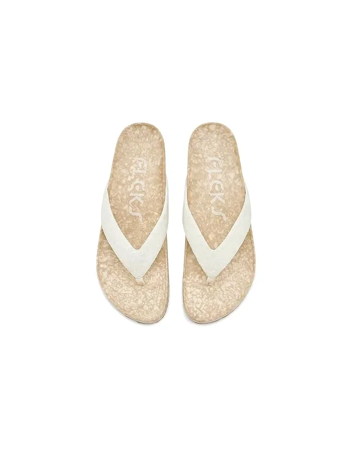 Сандалии Fleks West Beach Flip-Flops — изображение 2 из 4, овсяный