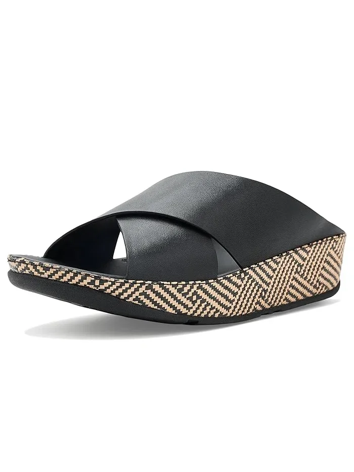 Сандалии Lulu Lux Graphic-weave Leather Cross Slides FitFlop