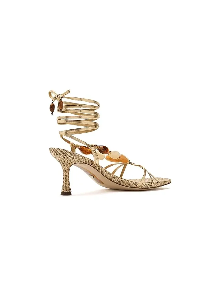 Босоножки с племенным дизайном Paloma Sam Edelman — изображение 2 из 4, золотистый