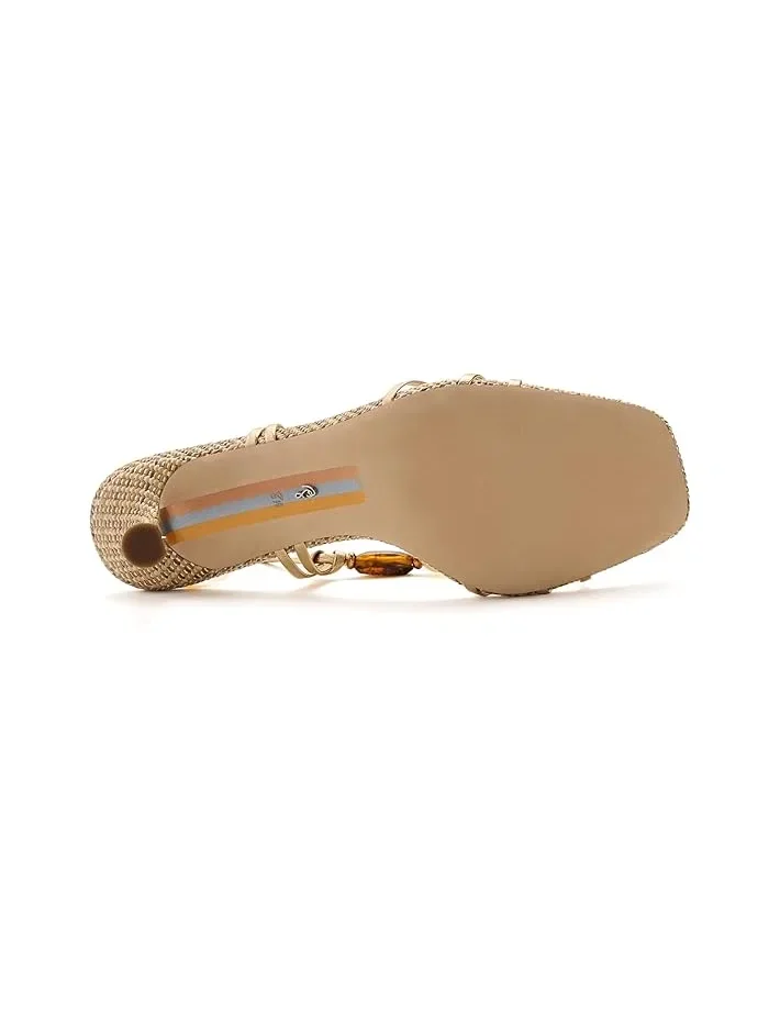 Босоножки с племенным дизайном Paloma Sam Edelman — изображение 3 из 4, золотистый