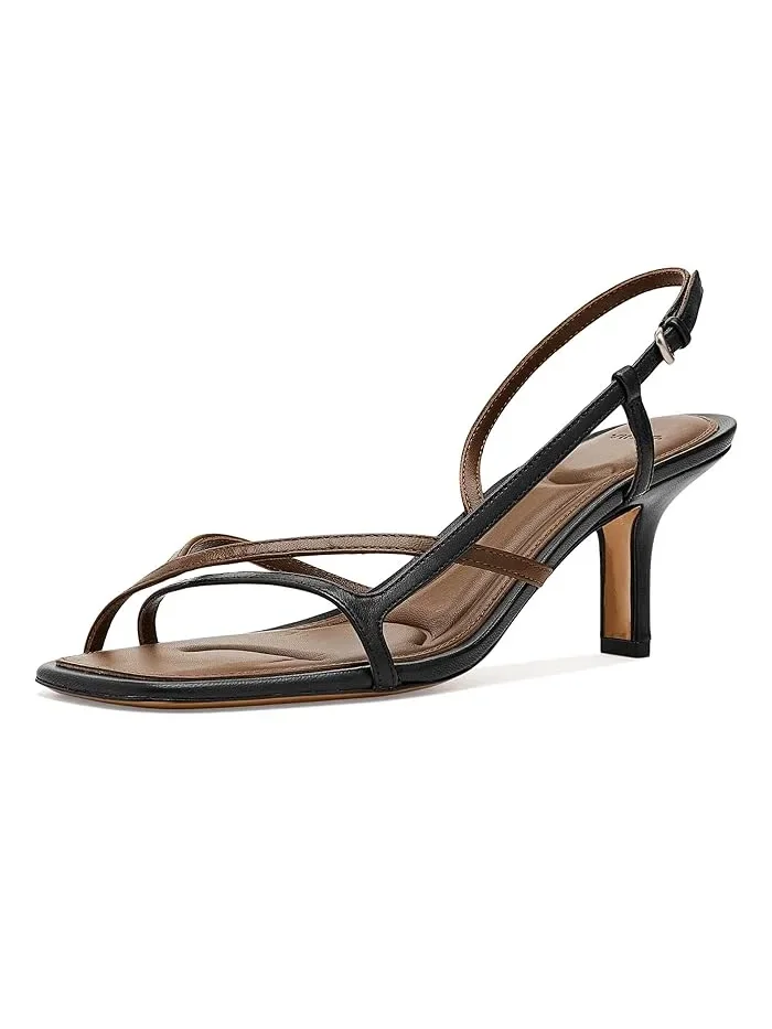 Туфли-лодочки на каблуке Lilian Slingback Vince — изображение 1 из 4, черный/коричневый