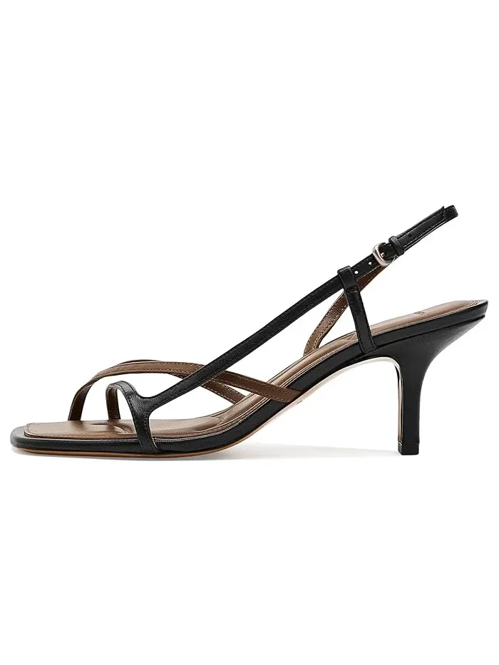 Туфли-лодочки на каблуке Lilian Slingback Vince — изображение 4 из 4, черный/коричневый