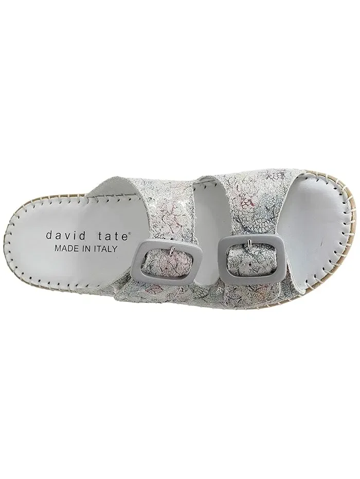 Босоножки с принтом La Vida David Tate — изображение 2 из 4, белый