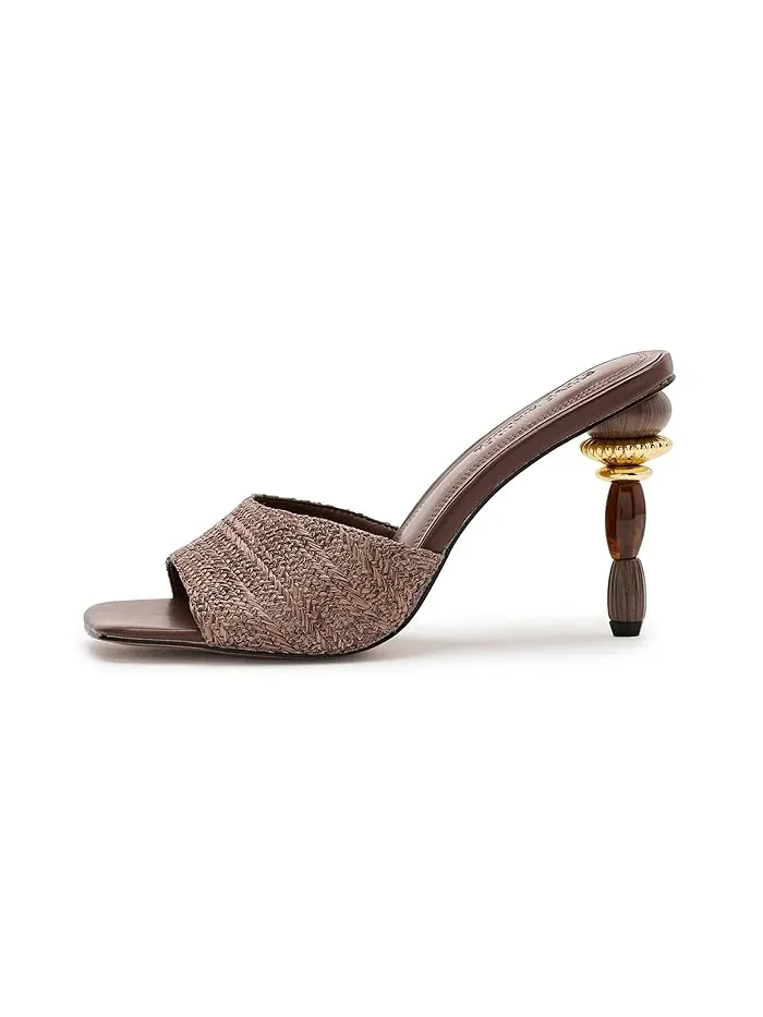 Босоножки на каблуке Sia Steve Madden — изображение 4 из 4, коричневый