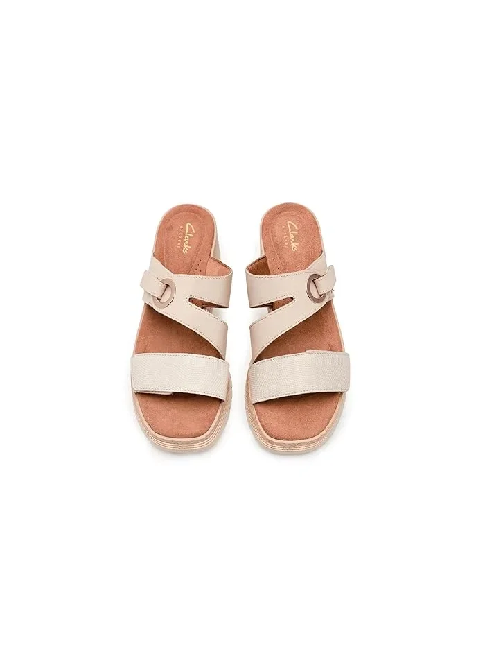 Босоножки на каблуке Kidiki Cove Clarks — изображение 2 из 4, кремовый