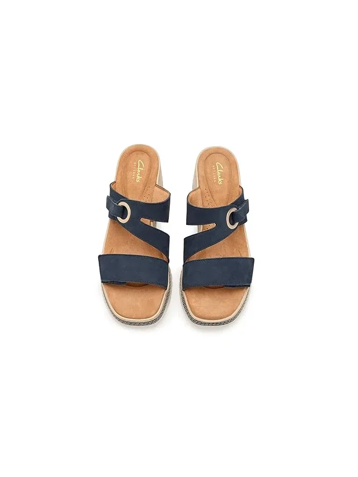 Босоножки на каблуке Kidiki Cove Clarks — изображение 2 из 4, темно-синий
