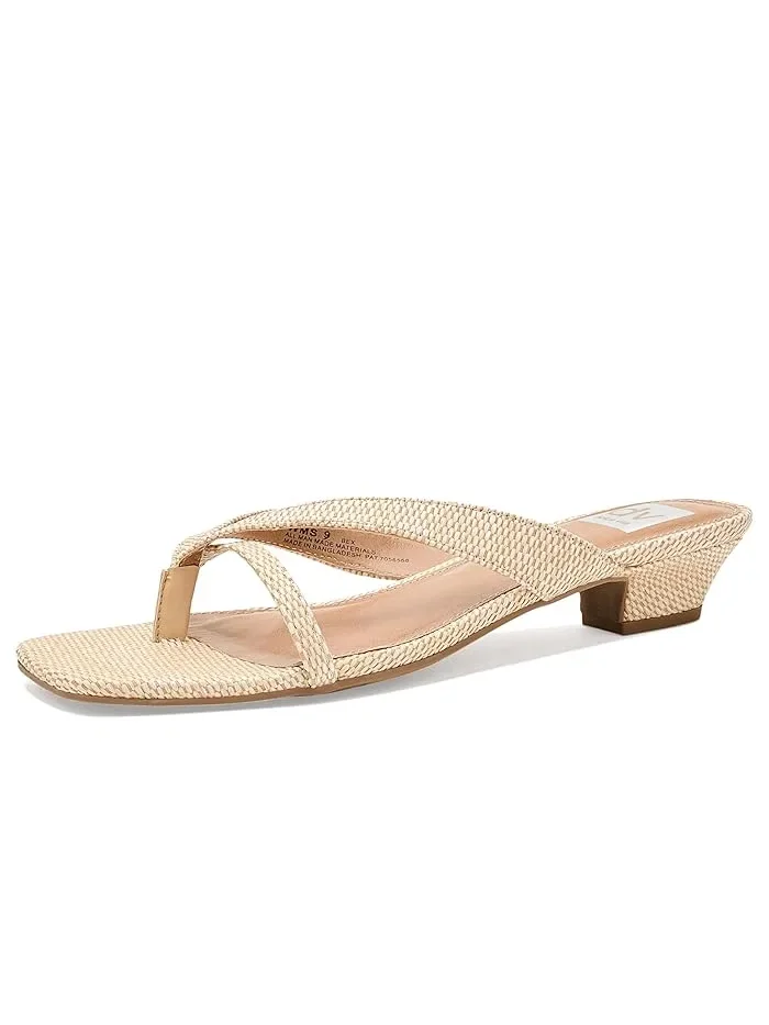 Босоножки на каблуке Bex DV Dolce Vita, Raffia — коричневый