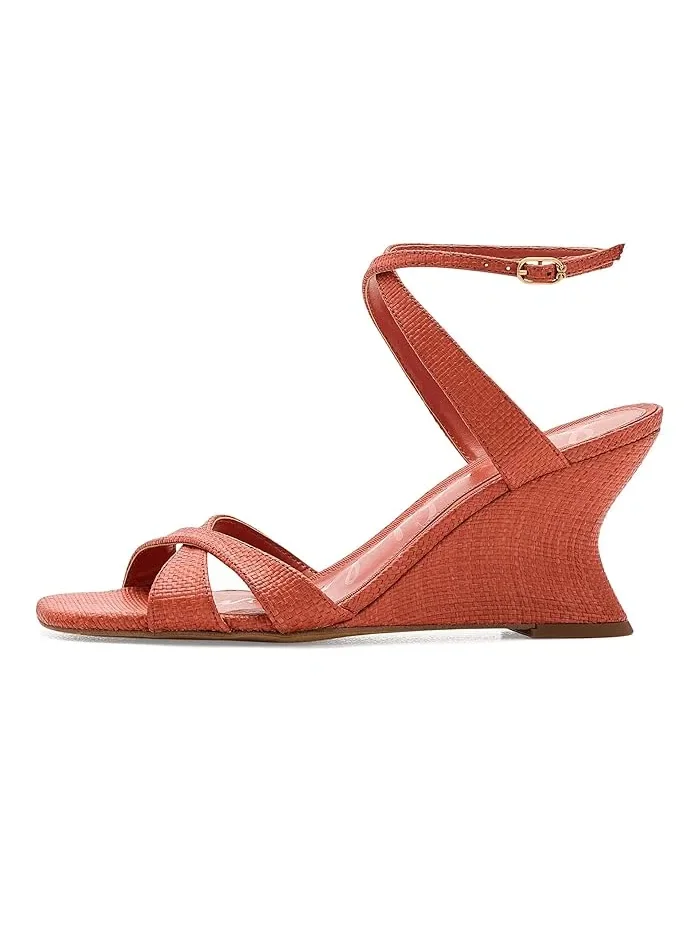 Босоножки на каблуке Davi Sam Edelman — изображение 4 из 4, оранжевый