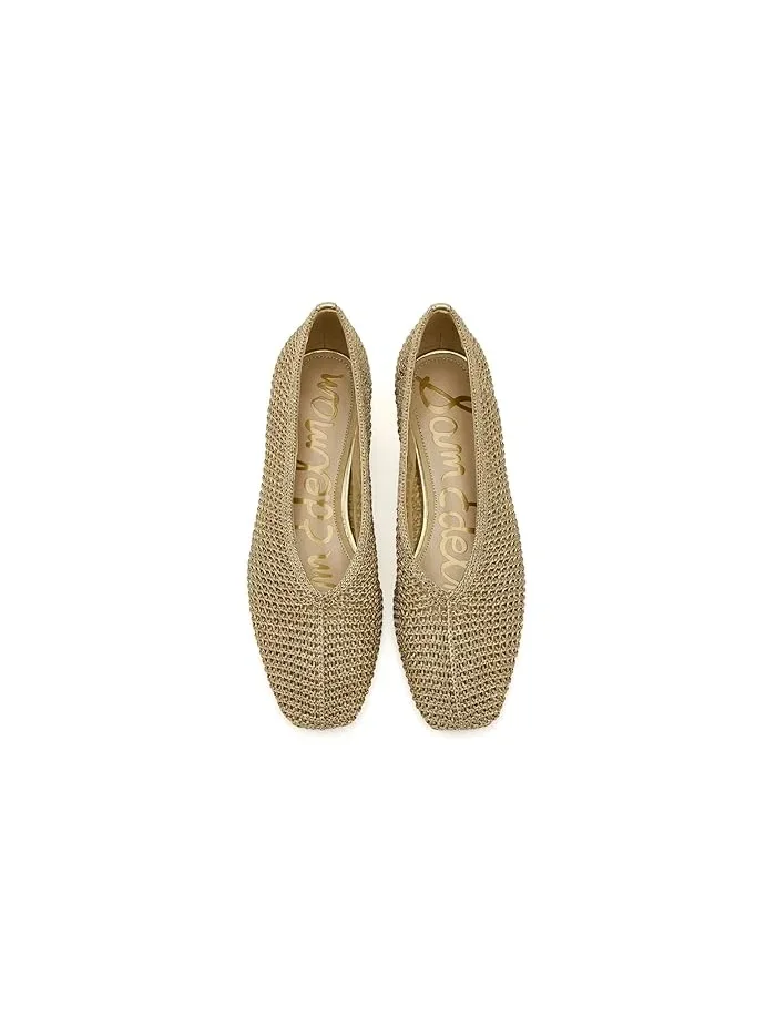 Туфли плетеные Kasey Knit Sam Edelman — изображение 2 из 4, золотистый
