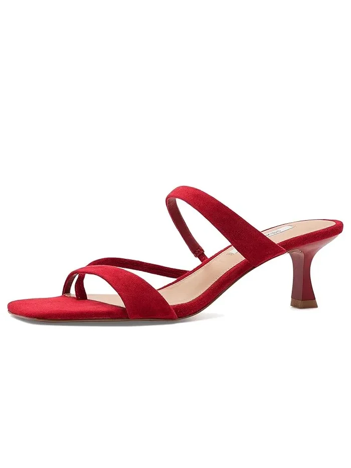 Босоножки на каблуке Ajay Steve Madden — изображение 1 из 4, красный