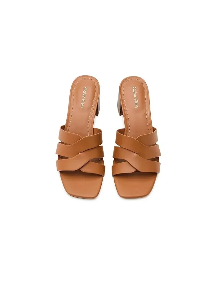 Босоножки на каблуке Vivianna Calvin Klein — изображение 2 из 4, темный натуральный