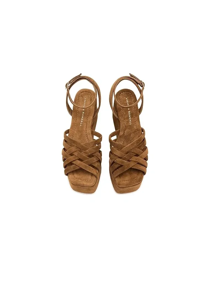 Босоножки платформа Channing Loeffler Randall — изображение 2 из 4, коричневый