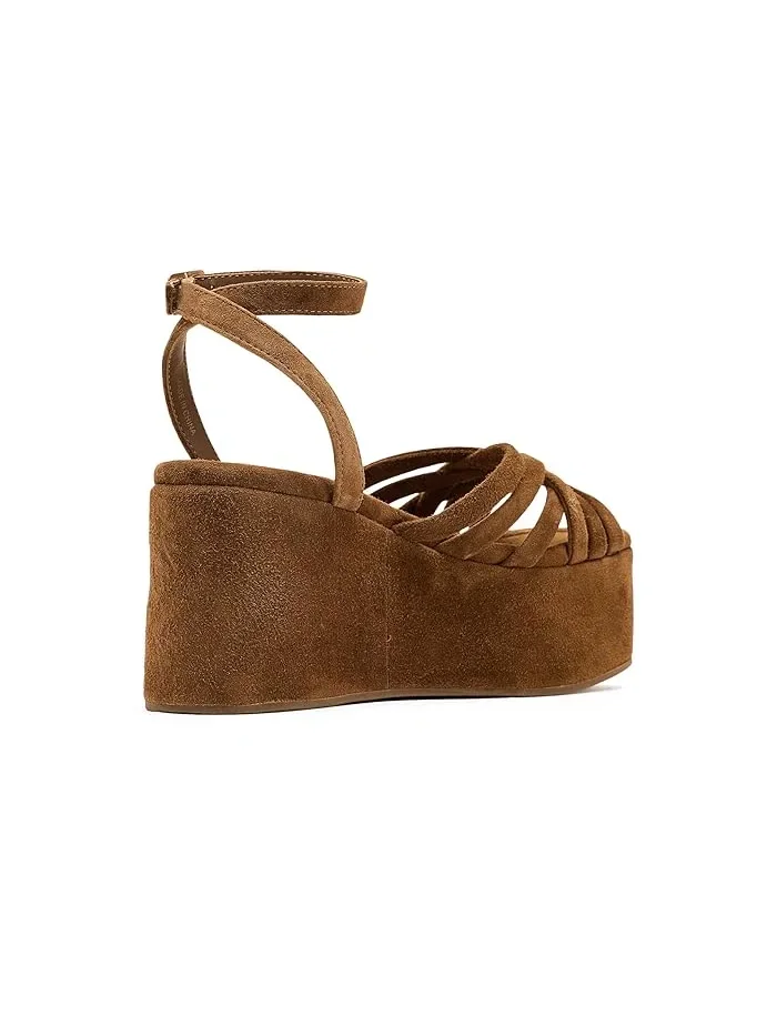 Босоножки платформа Channing Loeffler Randall — изображение 3 из 4, коричневый