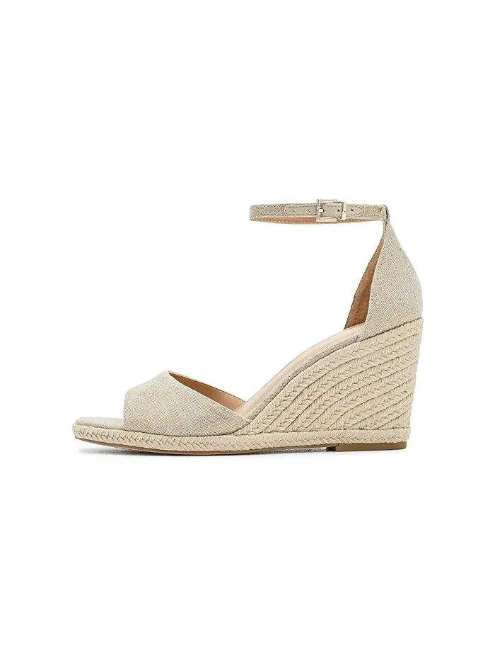 Босоножки на танкетке Felyn Espadrille Wedge Vince Camuto — изображение 4 из 4, натуральный/золотистый