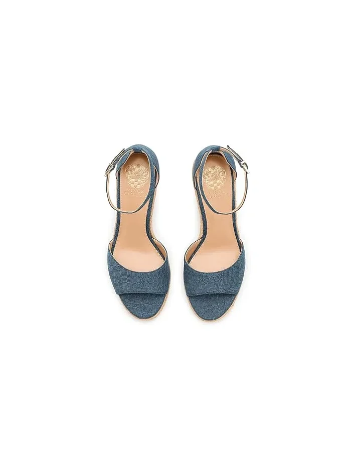 Босоножки на танкетке Felyn Espadrille Wedge Vince Camuto — изображение 2 из 4, джинсовый синий синий