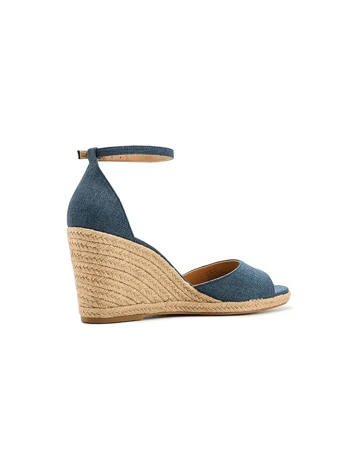 Босоножки на танкетке Felyn Espadrille Wedge Vince Camuto — изображение 3 из 4, джинсовый синий синий