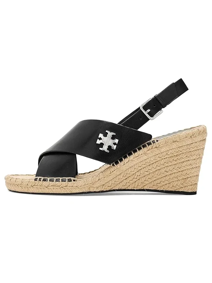 Босоножки на танкетке Tory Burch — изображение 4 из 4, черный