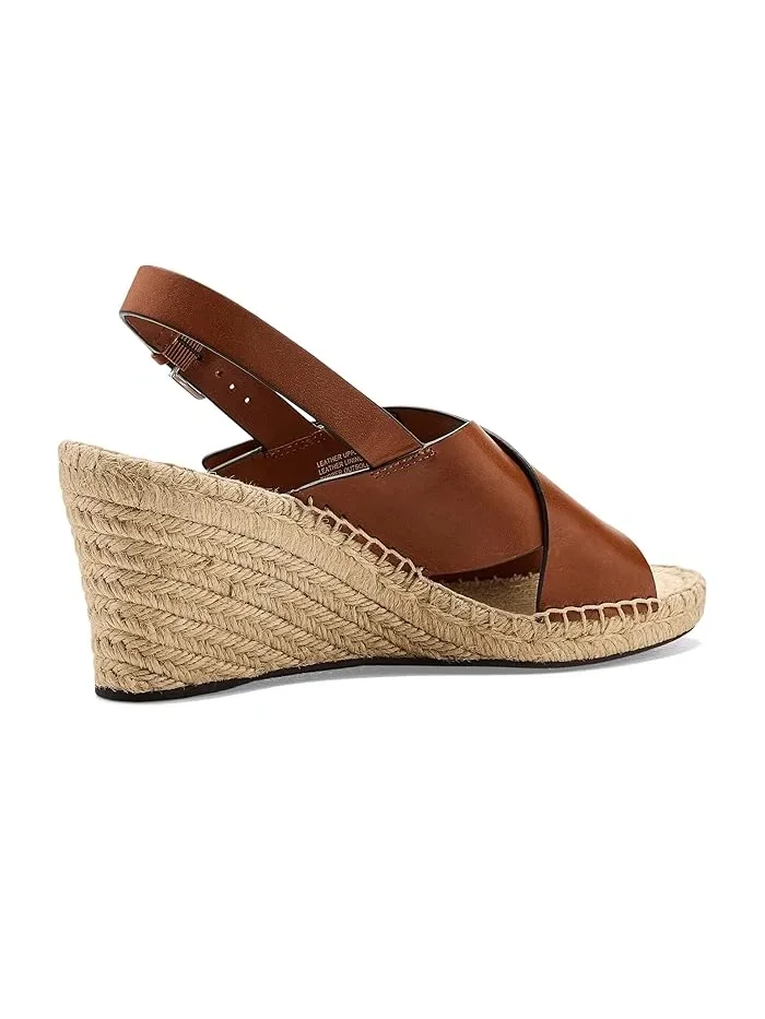 Босоножки на танкетке 85mm Turnlock Wedge Espadrille Tory Burch, Classic Cuoio — изображение 3 из 4, бежевый