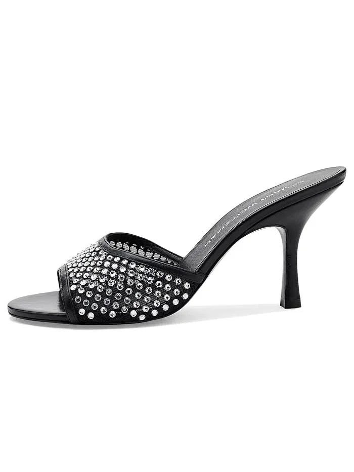 Босоножки с пайетками Bareitall Shine Stuart Weitzman — изображение 4 из 4, черный