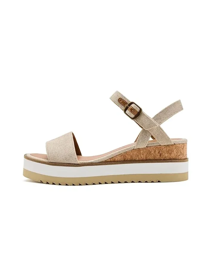 Босоножки на платформе Temay Lucky Brand — изображение 4 из 4, натуральный / платиновый