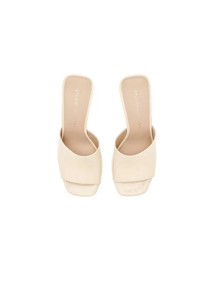 Туфли Vinnie Wedge Mule 85 Stuart Weitzman, Linen — изображение 2 из 4, льняной