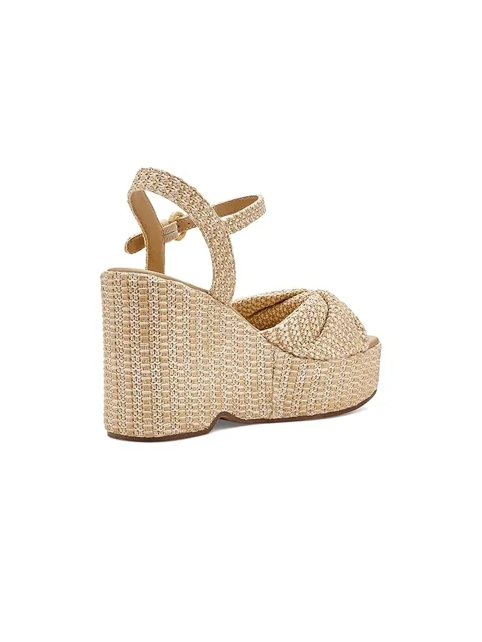 Босоножки на танкетке из рафии Joanne Circus NY by Sam Edelman — изображение 3 из 4, натуральный/кремовый