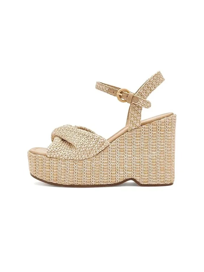 Босоножки на танкетке из рафии Joanne Circus NY by Sam Edelman — изображение 4 из 4, натуральный/кремовый