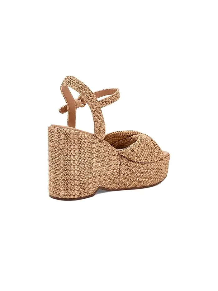 Босоножки на каблуке из рафии Joanne Circus NY by Sam Edelman — изображение 3 из 4, песочный/натуральный