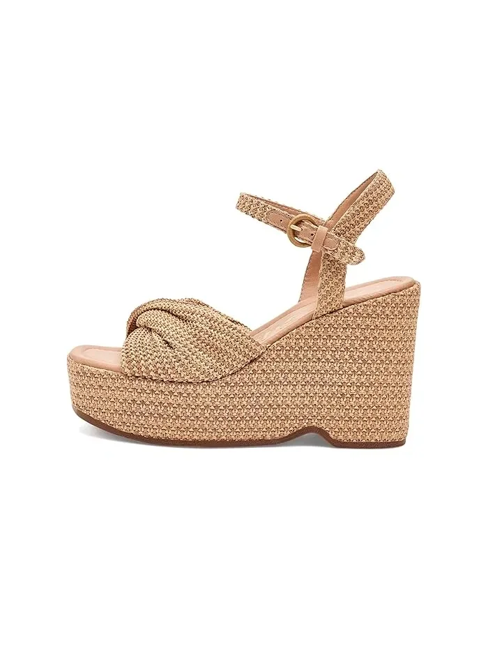 Босоножки на каблуке из рафии Joanne Circus NY by Sam Edelman — изображение 4 из 4, песочный/натуральный