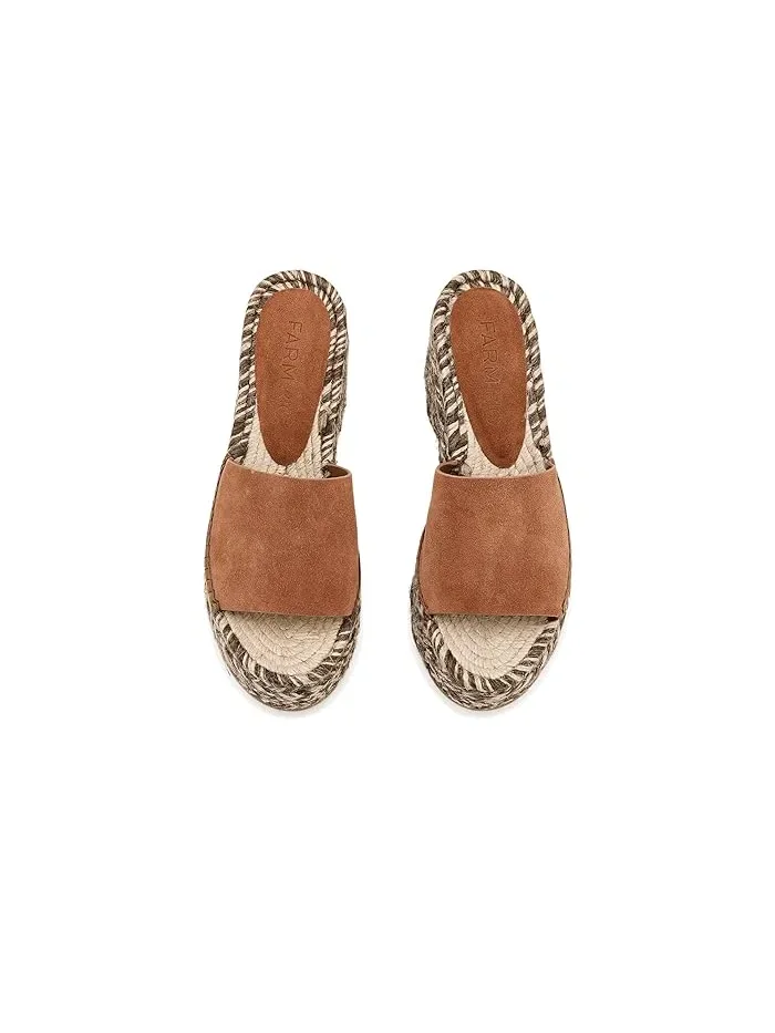 Босоножки на платформе Platform Espadrille Sandals FARM Rio — изображение 2 из 4, коричневый