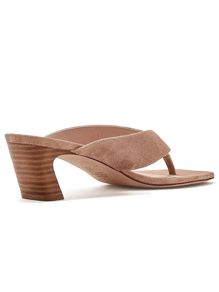 Босоножки на каблуке Stassi Thong 50 Stuart Weitzman — изображение 3 из 4, камедь