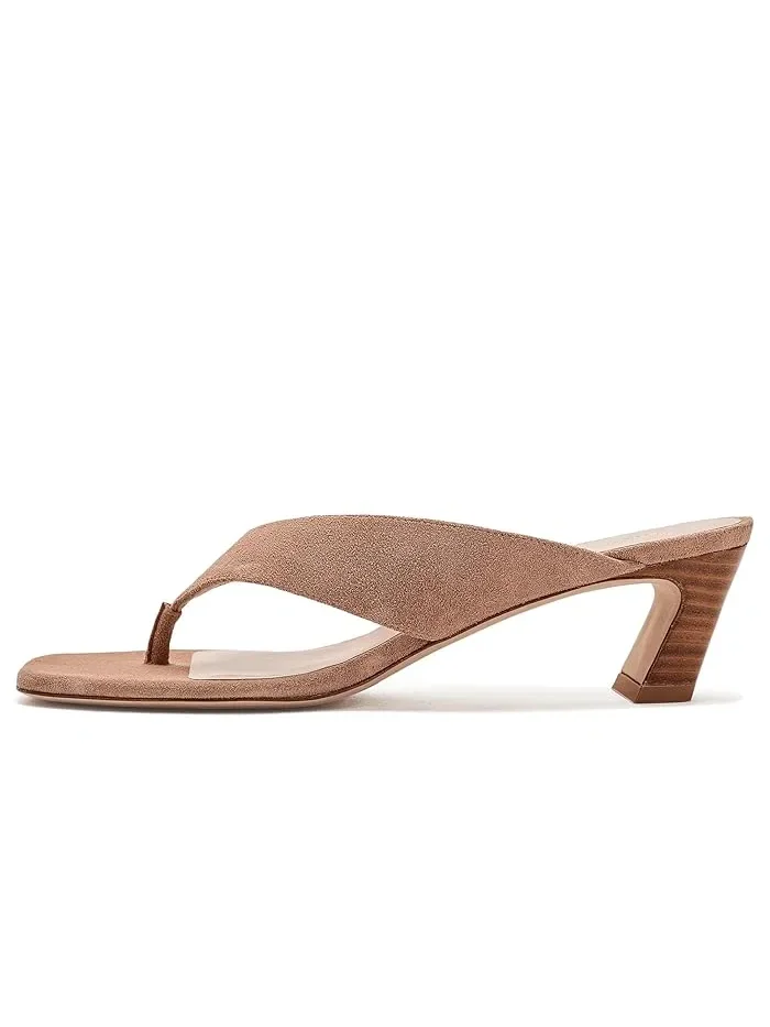 Босоножки на каблуке Stassi Thong 50 Stuart Weitzman — изображение 4 из 4, камедь