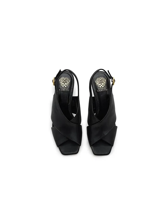 Босоножки на танкетке Ameira Criss-Cross Wedge Vince Camuto — изображение 2 из 4, черный