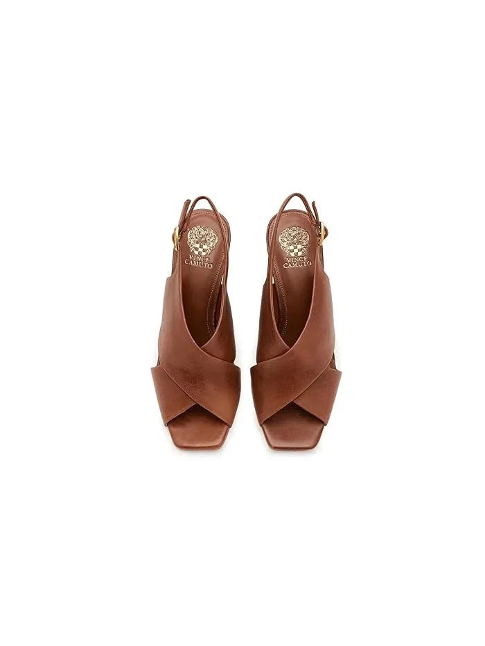 Туфли на каблуке с перекрестными ремешками Ameira Vince Camuto — изображение 2 из 4, бренди
