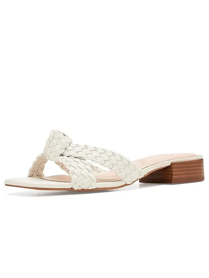 Босоножки на каблуке Lacees Dune London — изображение 1 из 4, белый