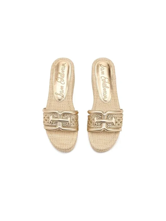 Босоножки с плетением Pauleena Weave Sam Edelman — изображение 2 из 4, золотистый
