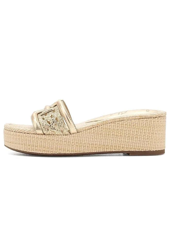 Босоножки с плетением Pauleena Weave Sam Edelman — изображение 4 из 4, золотистый