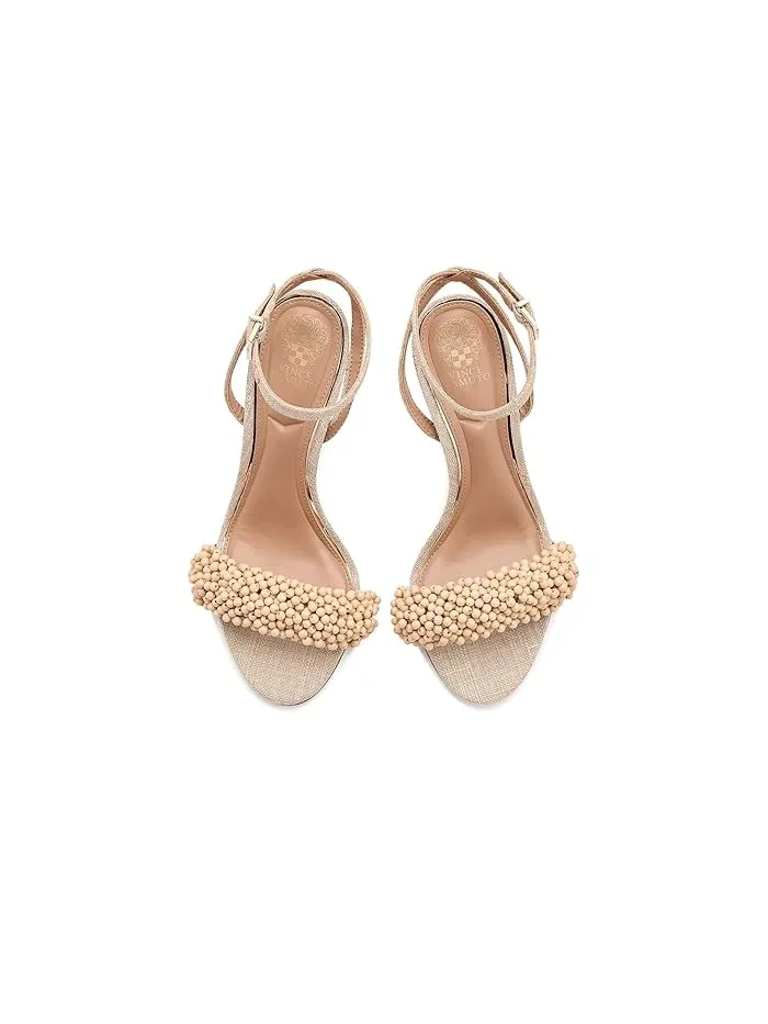 Босоножки на каблуке с бисером Arleem Vince Camuto — изображение 2 из 4, прозрачный