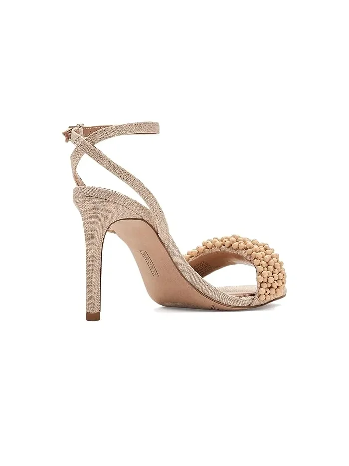 Босоножки на каблуке с бисером Arleem Vince Camuto — изображение 3 из 4, прозрачный