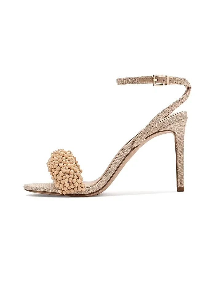Босоножки на каблуке с бисером Arleem Vince Camuto — изображение 4 из 4, прозрачный