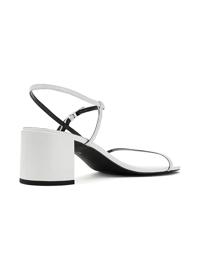 Босоножки на каблуке 38mm Gigi Tory Burch — изображение 3 из 4, белый