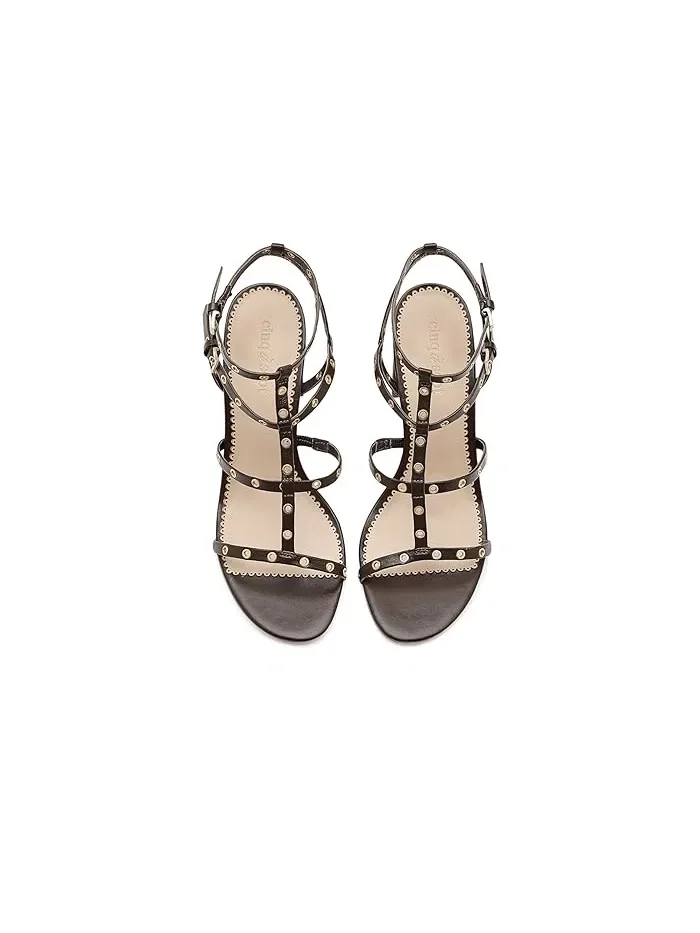 Босоножки на каблуке Maisie Strappy Grommet Cinq à Sept — изображение 2 из 4, шоколад