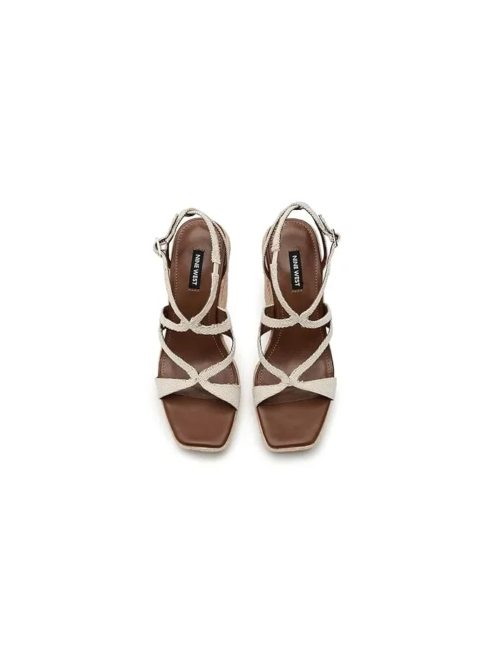 Туфли на каблуке Adriane Nine West — изображение 2 из 4, бежевый