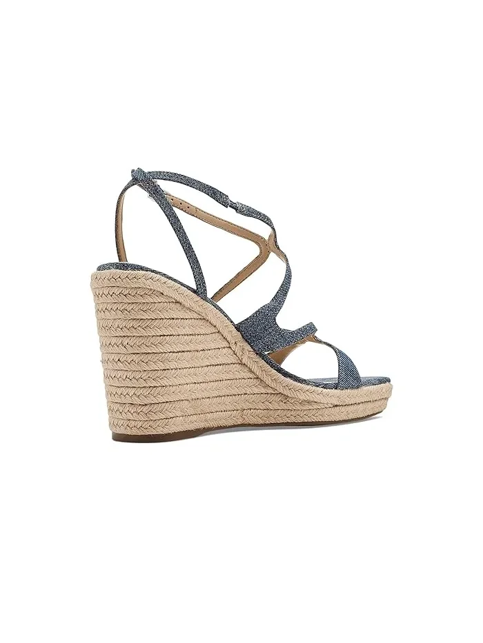 Босоножки на каблуке Adriane Nine West — изображение 3 из 4, синий джинсовый синий