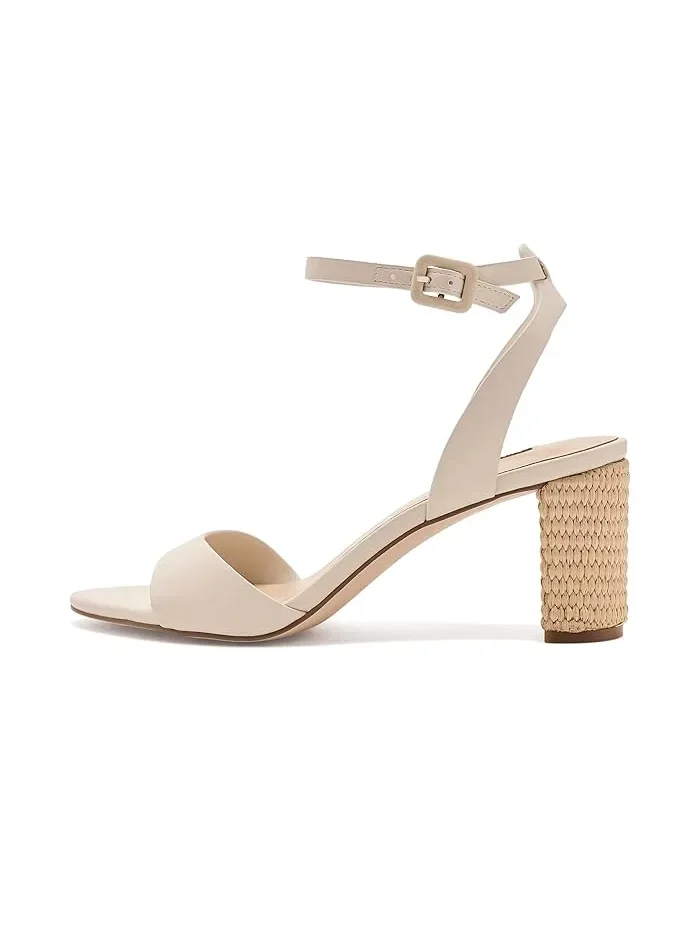 Босоножки на каблуке Pheba Nine West — изображение 4 из 4, бежевый