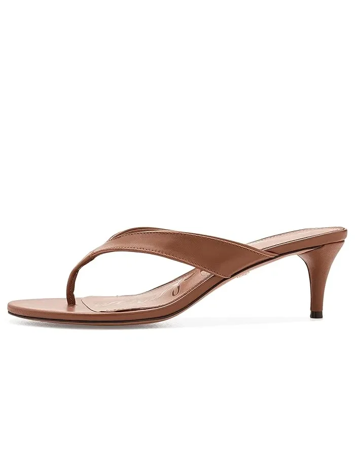 Босоножки на каблуке Amie Sam Edelman — изображение 4 из 4, насыщенный коньячный