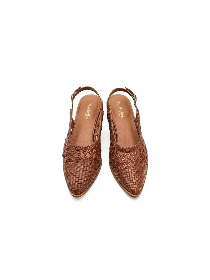 Босоножки с открытым мысом Roxanne Seychelles — изображение 2 из 4, бежевый