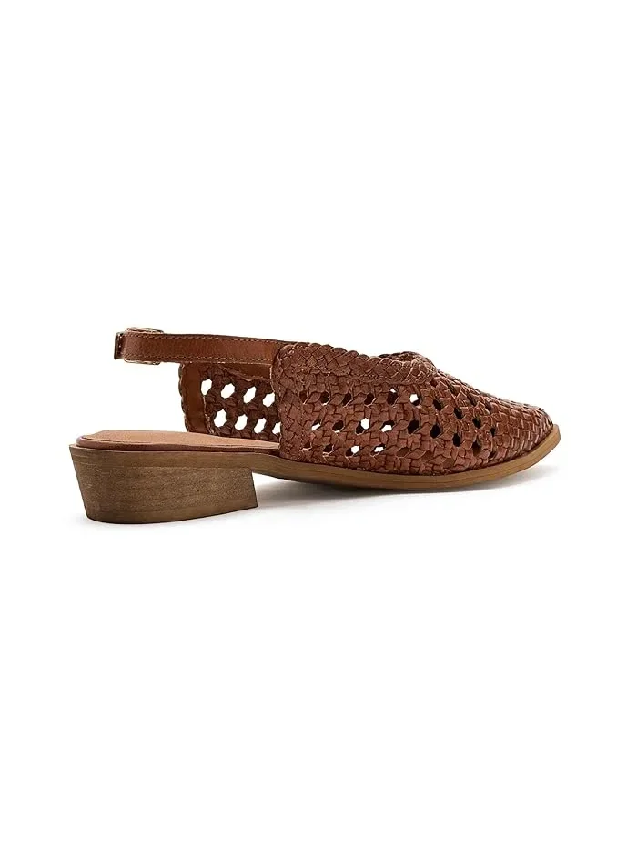 Босоножки с открытым мысом Roxanne Seychelles — изображение 3 из 4, бежевый